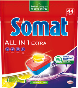 Somat All in 1 Extra tablety do umývačky riadu 44 ks