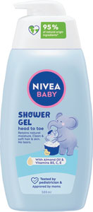 Nivea Baby sprchovací gél pre celé telo a vlásky 500 ml