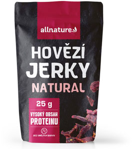 Allnature Sušené hovädzie mäso Natural 25 g