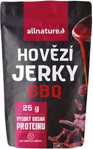 Allnature sušené hovädzie mäso BBQ 25 g