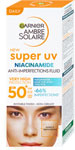 Garnier Ambre Solaire Super UV denný fluid proti nedokonalostiam s niacínamidom a SPF 50+ 40 ml - Teta drogérie eshop