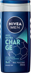 Nivea Men sprchovací gél Ultra Charge 250 ml - Teta drogérie eshop