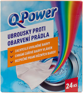 Q-Power obrúsky proti zafarbeniu 24 ks
