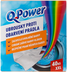 Q-Power obrúsky proti zafarbeniu 40 ks