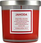 Q-Home sviečka jahoda 195 g - Teta drogérie eshop
