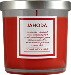 Q-Home sviečka jahoda 195 g