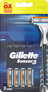 Gillette Sensor3 náhradné hlavice 8 ks 