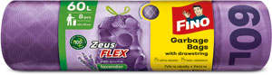 FINO Zeus FLEX AROMATIC LD vrecia na odpad so zaťahahovacou páskou 60 l, 8 ks
