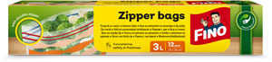 FINO Zipper vrecká 3 l, 12 ks
