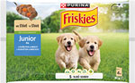 Friskies Junior Dog s kuraťom a mrkvou v šťave (4x85g) - Teta drogérie eshop