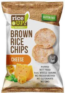 Rice-up ryžové chipsy Cheese 60 g