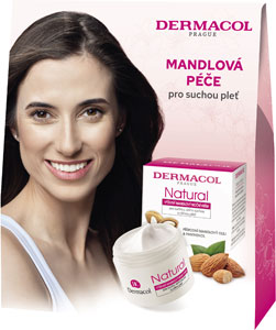 Dermacol darčeková sada Natural mandľový denný krém 50 ml, mandľový nočný krém 50 ml