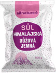Allnature Himalájska ružová soľ jemná 500 g - Teta drogérie eshop