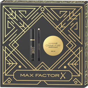 Max Factor darčeková sada 2000CAL ceruzka na oči, riasenka, púder