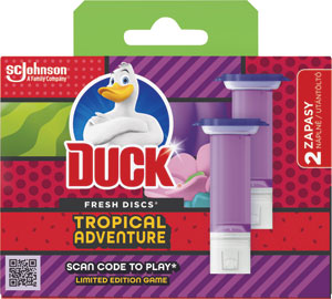 Duck WC čistič Fresh Discs Tropical Adventuros 2 x 36 ml