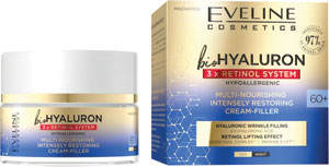 Eveline krém bioHYALURON 3 x Retinol system 60+ 50 ml