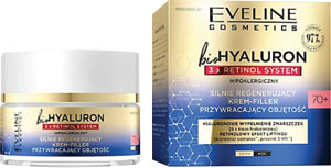 Eveline krém bioHYALURON 3 x Retinol system 70+ 50 ml