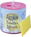 Astron Sviečka Želania červená 120 g