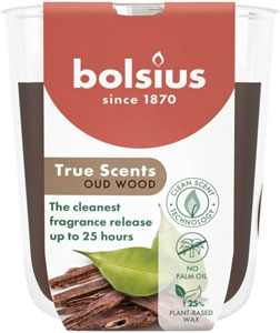 Bolsius sviečka aromatická Oud Wood 25 hodinová
