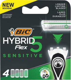 BIC 5 náhradné hlavica  Hybrid Sensitive 4ks v balení