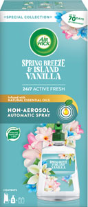 Air Wick Active Fresh automatický difuzér a náplň na vodnej báze Jarný vánok a vanilka 228 ml