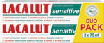 Lacalut zubná pasta Senstive 2 x 75 ml - Teta drogérie eshop