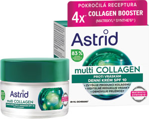 Astrid denný krém proti vráskam Multicollagen SPF 10 pre obnovenie pružnosti 50 ml