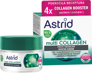 Astrid nočný krém proti vráskam Multicollagen pre obnovenie pružnosti 50 ml