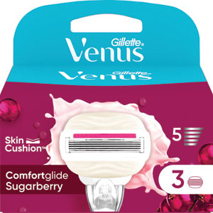 Venus Comfortglide Sugarberry Scent Platinum 3 náhradné hlavice