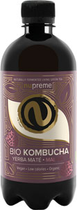Nupreme BIO Kombucha Yerba maté, malina 400 ml
