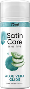 Satin Care gél na holenie Sensitive Aloe Vera glide 75 ml