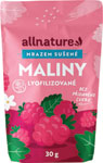 Allnature Maliny mrazom sušené 30 g - Teta drogérie eshop
