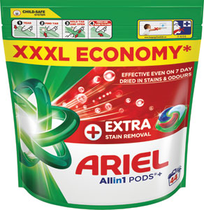 Ariel gélové tablety Extra Clean 44 ks
