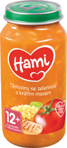 Hami príkrm Cestoviny so zeleninou a morčacím mäsom 250 g