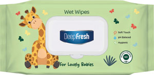 DEEP FRESH vlhčené detské obrúsky Giraffe 120 ks