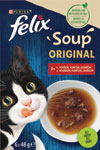 Felix Soup Original s hovädzím, kuraťom a jahňacím 54 x 48 g/ - Teta drogérie eshop