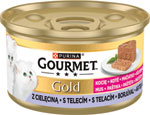Gourmet GOLD Kitten paštéta s teľacím mäsom 85 g - Teta drogérie eshop
