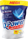 Q-Power tablety do umývačky All in One 100 ks - Teta drogérie eshop