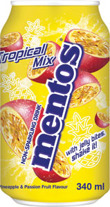 Mentos nesýtený nápoj Tropical Mix 340 ml