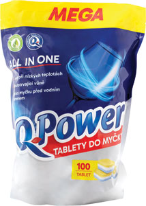 Q-Power tablety do umývačky All in One 100 ks