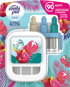 Ambi Pur 3Volution strojček súprava elektrického osviežovača vzduchu Aloha 20 ml