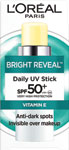 L'Oréal Paris Bright Reveal Daily UV Stick SPF 50+ tyčinka s UV filtrom 9 ml - Teta drogérie eshop