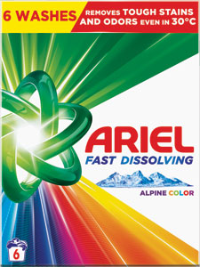 Ariel prášok Color 330 g / 6 PD