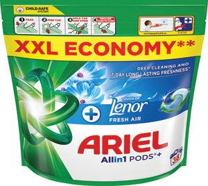 Ariel gélové tablety +TOL Fresh Air 38 ks