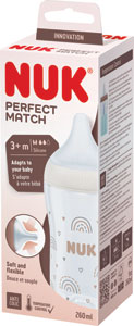 NUK Fľaša Perfect Match s kontrolou teploty 260 ml