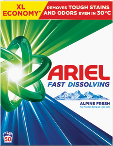 Ariel prášok Mountain Spring 2,75 kg / 50 praní