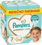 Pampers Premium detské plienky veľkosť 7 108 ks 15+ kg mesačné balenie - Teta drogérie eshop