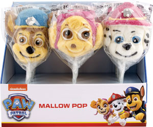 Paw Patrol Mallow Pop lízanka 45 g
