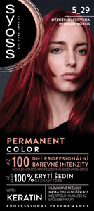 Syoss Color permanentná farba na vlasy s keratínom 5_29 Intenzívna červená