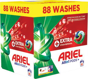 Ariel gélové tablety Extra Clean 88 ks